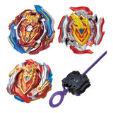 3 Beyblade Burst Turbo Achilles Coleccion Aiger Chozetsu