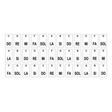 Adesivo Notas E Cifras Piano/teclado 73 Teclas + Partituras