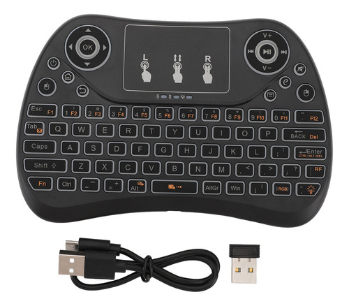 Combo De Teclado Táctil Inalámbrico Mini Touchpad Abs Recarg