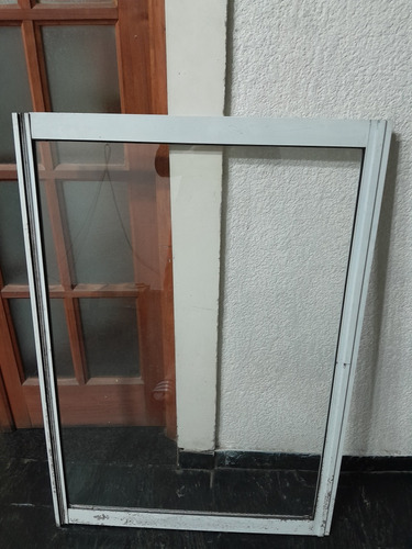 2 Paneles De Aluminio Blanco Con Vidrio