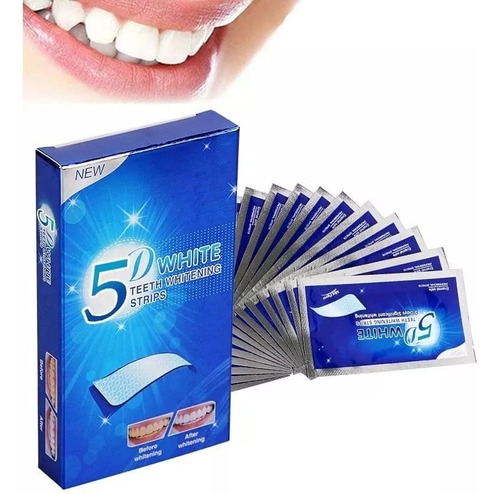 Clareador Dental Fitas 5d  White Teeth Whitening