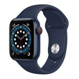 Apple Watch  Series 6 (gps+cellular) - Caixa De Alumínio Azul De 40 Mm - Pulseira Esportiva Azul-marinho