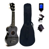 Ukelele Soprano Acústico Profesional Gran Terminación + Funda + Afinador + Envío Gratis