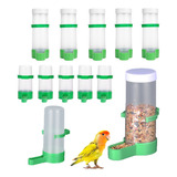 Bebederos Separadores Para Pájaros Dispensador Agua 10pzs