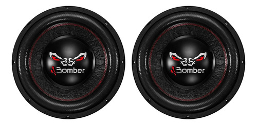 Kit 2 Subwoofer Bomber Bicho Papão 12 Pol 600w Rms 4+4 Ohms