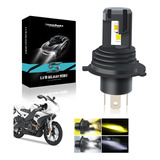 Faro Led H4 9003 Luz Blanca Y Amarilla Para Moto Alta Y Baja