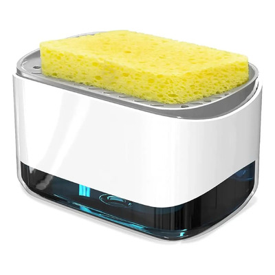 Dispensador De Jabón Liquido Para Trastes Cocina Fibra Color Blanco ShopMall | MercadoLibre