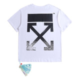 Playera Off-white Blanca Hombre Adulto