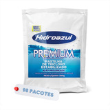 Kit 98 Pacotes Pastilhas Cloro Premium Hidroazul 200g