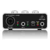 Behringer Um2 Interface Audio Usb 2x2 Portable Envio Gratis