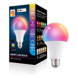 Lâmpada Inteligente Bluetooth Bulbo E27 Rgb+ Smart Life Tuya Cor Da Luz Rgb 110v/220v