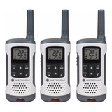 Kit 3 Radios Motorola 40km* 25 Mi Puerto Micro Usb T260tp Bandas De Frecuencia Gmrs/frs Color Blanco