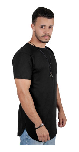 Kit 9 Camisetas Longline Masculina Oversized Blusa Alongada