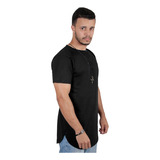 Kit 9 Camisetas Longline Masculina Oversized Blusa Alongada