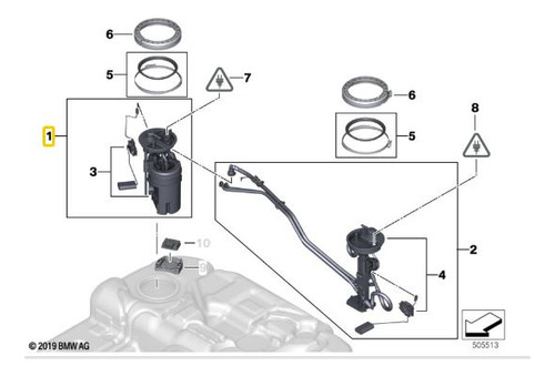 Bomba De Combustible Para Bmw X5 F15 28ix N20 Foto 2