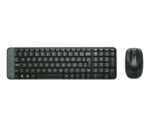    Kit Teclado E Mouse  Logitech Sem Fio Mk220 