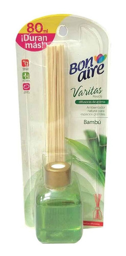 Ambientador Difusor Varitas Bonaire 80 Ml Aceite