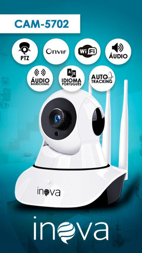 Camera Inteligente Ip Wi-fi Autotracking Inova Cor Outro