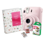 Câmera Instax Mini 12 Rosa Com Álbum Fotos E Filme 10 Poses