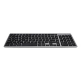 Teclado Bluetooth Inalámbrico Silencioso Plano Delgado De