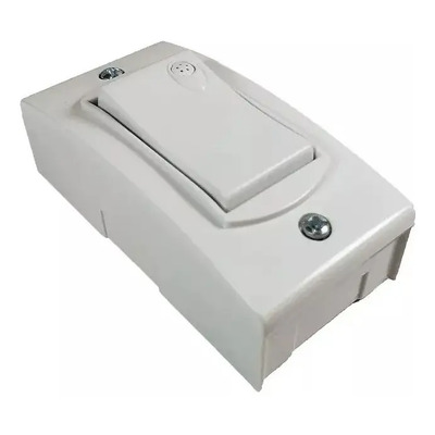 Llave De Luz Armada Jeluz Punto 10a Exterior Verona Color Blanco | MercadoLibre