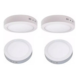 Pack 4 Plafon Foco Led Sobrepuesto 18w