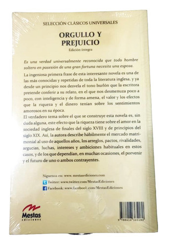 Orgullo Y Prejuicio (bolsillo) - Jane Austen