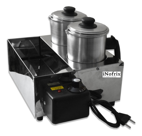 Cafeteira Industrial Profissional Inox 2 Bules Café E Leite 