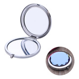 Espejo De Maquillaje De Bolsillo Plegable Portátil Azul De D