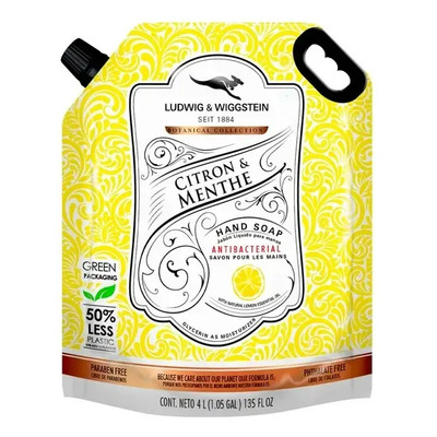 Jabon Liquido Para Manos Limon Menta Ludwig & Wiggstein 4 L | MercadoLibre