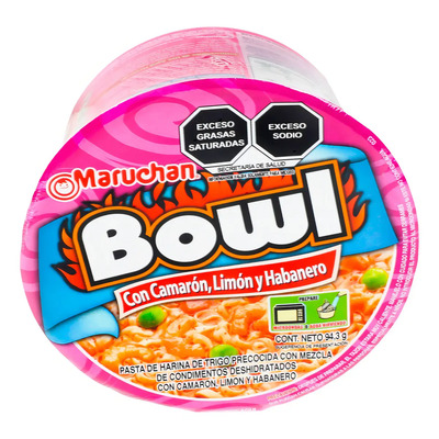 Sopa Maruchan Camarón, Habanero y Chile Bowl 94.3g | MercadoLibre