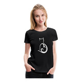 Polera Gato Gatito Love Chic Silueta  Cat Mom  Mama Gatuna