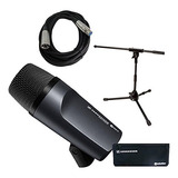 Sennheiser E 602-ii Bass \/ Kick Drum Mic With Short Mic Sta