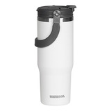 Vaso Térmico Waterdog Zumo 900ml Hermetico Manija Doble Pico Color Blanco Liso