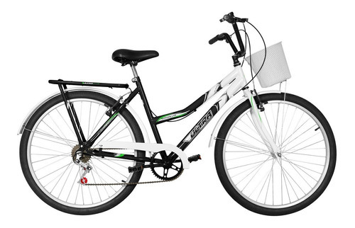 Bicicleta Aro 26 Ultra Bike Summer Bicolor Com 6 Marchas Cor Preto-branco