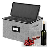 Veronly Cajas De Almacenamiento Para Copas De Vino, Estuches