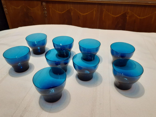 Vasos Cuencos Para Licor En Color Azul 9 Unidades 