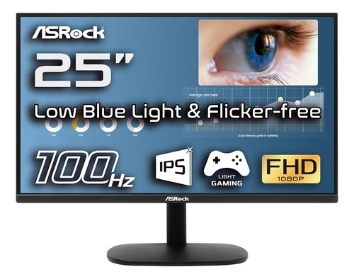 Monitor Gamer 25 Asrock Challenger Cl25ff 100hz 1ms