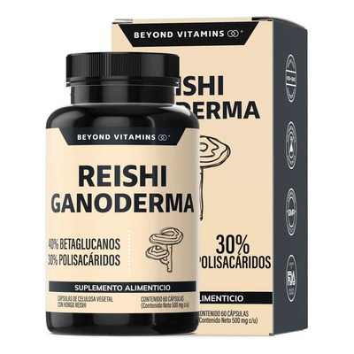 Beyond Vitamins | Reishi Ganoderma | Ultra-concentrado Muy Alto En Betaglucanos (40%) Y Polisacáridos (30%) | Hongos Adaptógenos - Vitaminas Mujeres \u002F Hombre - 60 Cápsulas | MercadoLibre
