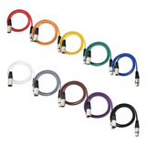 Abuff Paquete De 10 Cables Xlr De 3 Pies, Cable De Conexin X