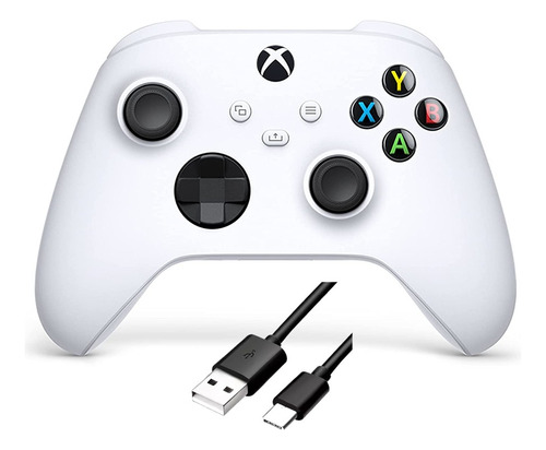 Control Xbox One Series S/x Blanco Robot White Cable C 2mts