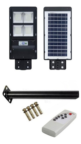 Lampara Foco Led Solar Ip67 400w Control Remoto + Soporte 