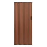 Puerta Plegadiza De Pvc Fracas H De 6 Mm Cedro 80x200