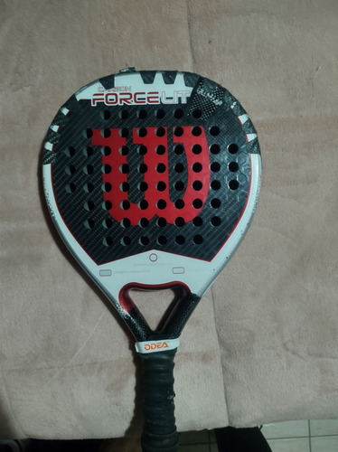 Paleta Wilson Carbon Force Lite Con Funda ,puro Control