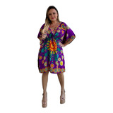 Bata Kaftan Indiana Saída De Praia Plus Size - Cod. 0107