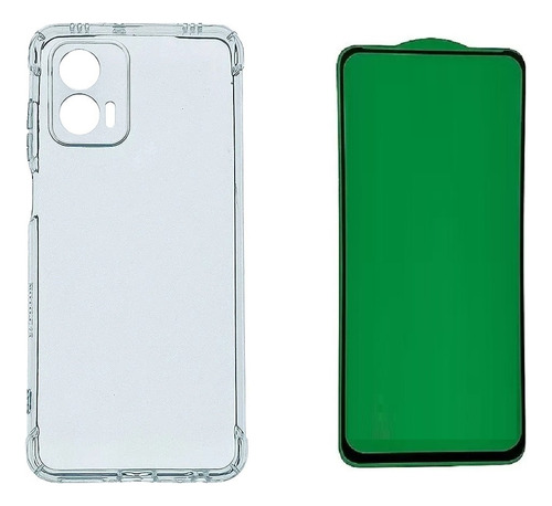 Capa Capinha + Pelicula Ceramica 9d Para Motorola Moto G73