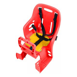 Asiento Trasero Bicicleta Para Bebes Silla Bicicleta Niños Color Rojo