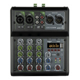 Mixer Amplificada Gc Mini4 Mezcladora 4 Canales Powered Usb