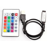 Controlador Rgb Usb 5v Cinta Led Multicolor Supli