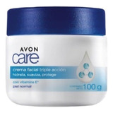 Avon Carecrema Facial Triple Accion Hidrata Suaviza Protege 